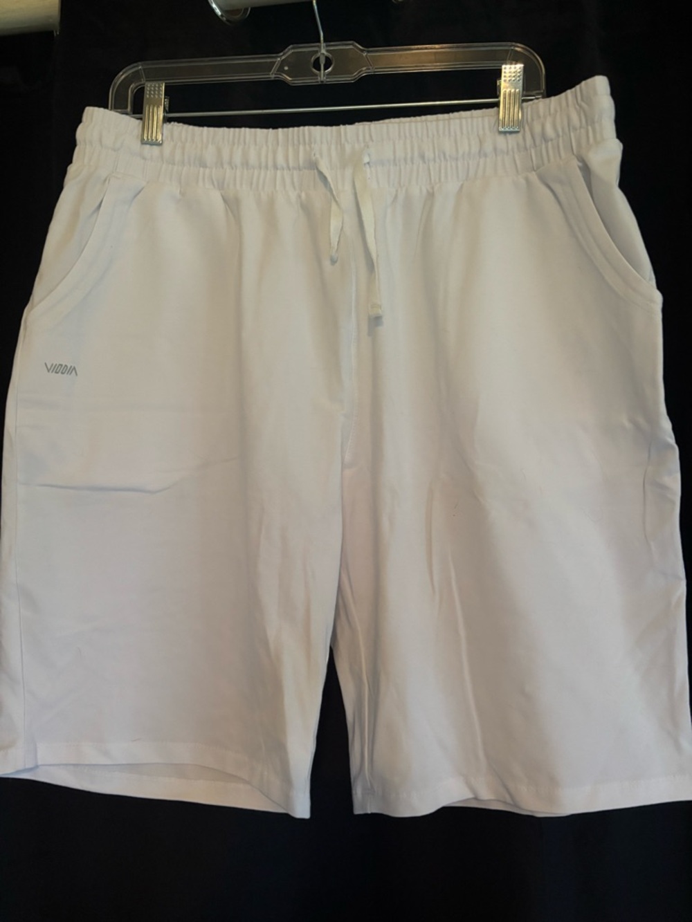 White Women's Athletic Drawstring Shorts